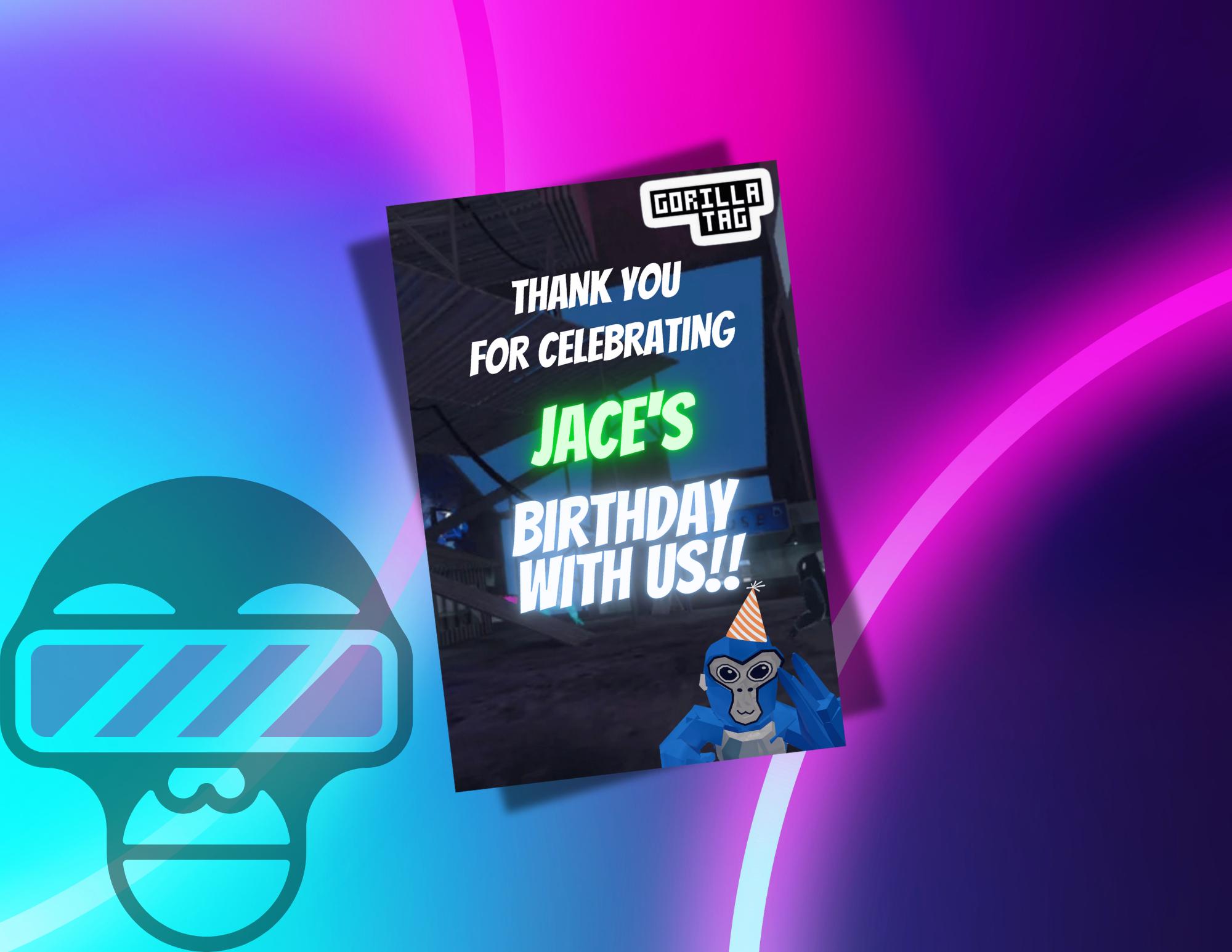 gorilla-tag-thank-you-card-gorilla-tag-invite-gorilla-tag-trending-theme-birthday-invite-birthday-invitation-for-boy-gamer-party-etsy for Free Printable Fortnite Thank You Cards Gorilla Tag Thank You Card | Gorilla Tag Invite | Gorilla Tag | Trending Theme | Birthday Invite | Birthday Invitation for Boy | Gamer Party - Etsy for Free Printable Fortnite Thank You Cards