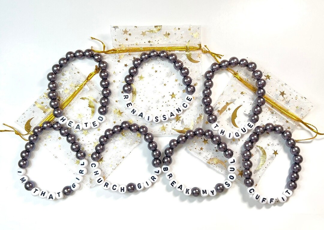 ◇HYERES LOR◇ [by IER] Essence Silver (Y) MIX Beads Bracele Silver Renaissance Stretchy Beaded Bracelets - Etsy