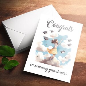Afdrukbare afstudeerwenskaart Instant download 5x7 inch kaarten voor vrienden, koppels, familie, leuke woordspeling, grappige kaart