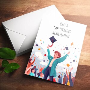 Afdrukbare afstudeerwenskaart Instant download 5x7 inch kaarten voor vrienden, koppels, familie, leuke woordspeling, grappige kaart