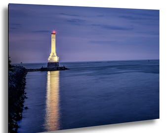 Lake Erie Lighthouse Fotografie Druck: Sonnenuntergang oder Sonnenaufgang, Ohio