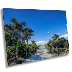 Florida Beach Path Anna Maria Island Bradenton Gulf Coast Fort Meyers Tampa, Photography Print, Acrylic, Canvas, Metal