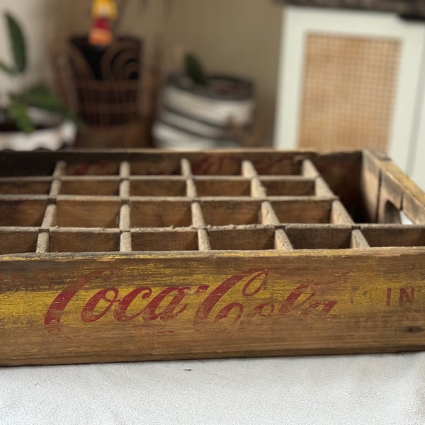 Antique Coca Cola Wooden Bottle Crate