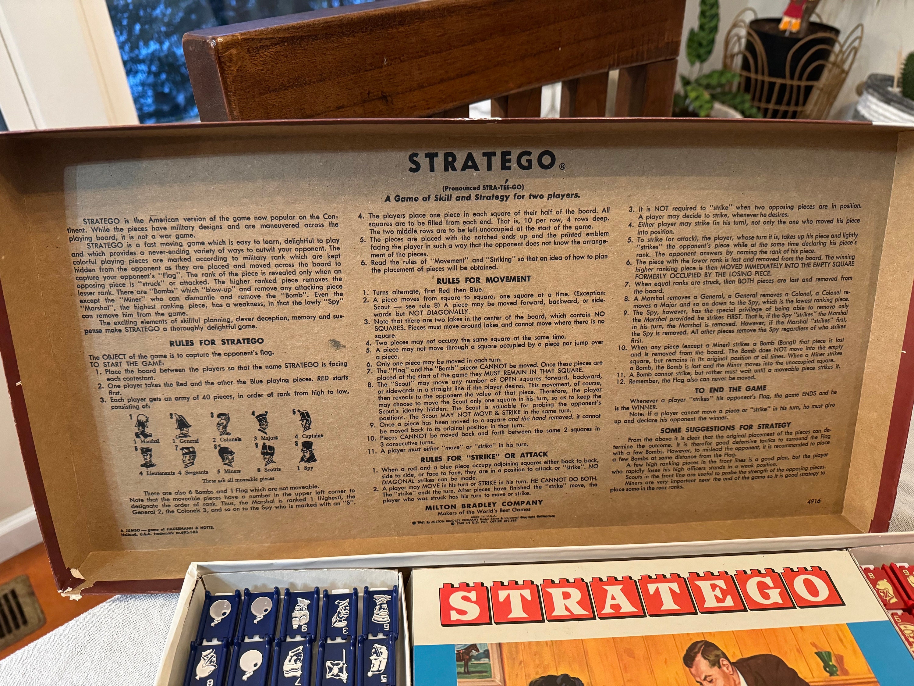 Stratego – Vintage Game Collection – Gioco Da Tavolo In Scatola Di Legno – Edizione Da Collezione