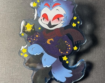 Stolas acrylic pin/ helluva boss/
