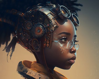 STARSEED | Afrofuturism Wall Art - Black Art Poster - African Home Decor - Digital Download - Printable Art - Science for Kids