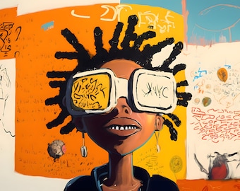 COOLIN / Arte da parete - Poster - Afrofuturismo - Arte nera - Decorazione per la casa - Decorazione da parete - Arte africana - Astratta - Download - Stampabile