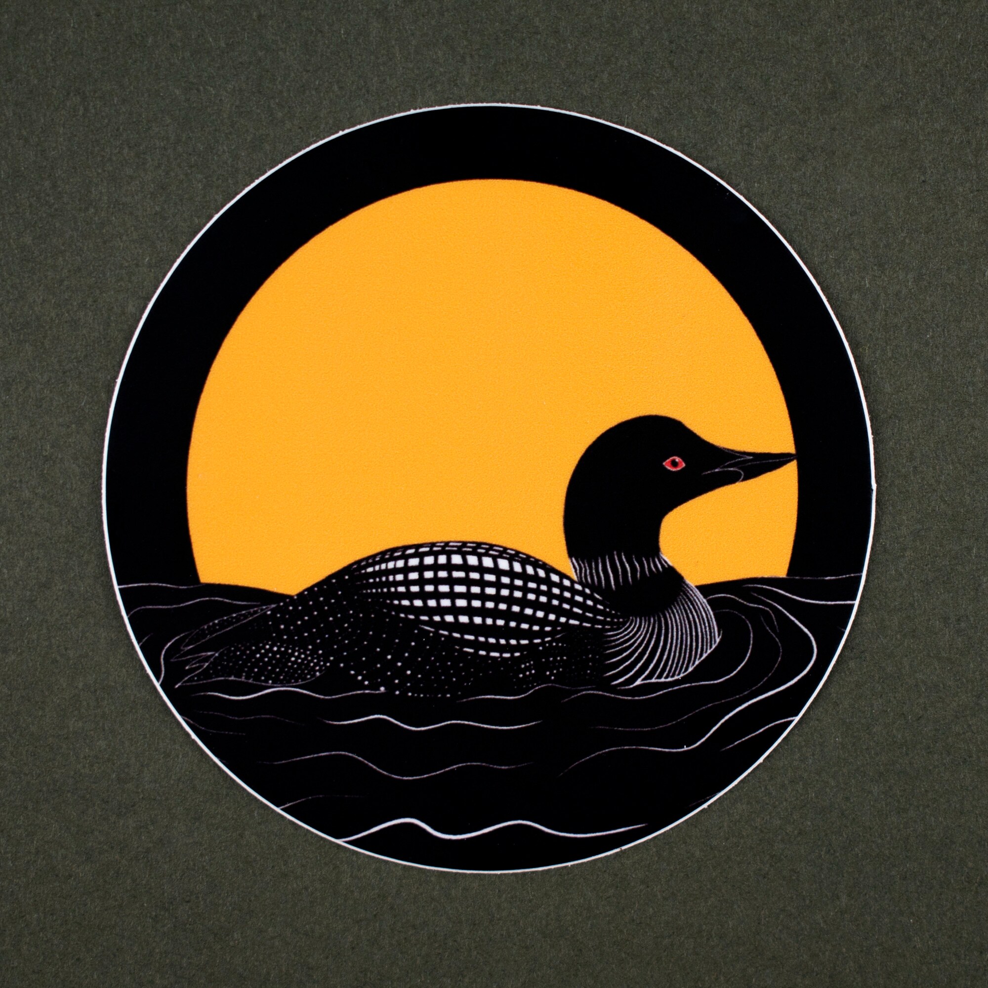 Night Loon - Vinyl Sticker - Etsy