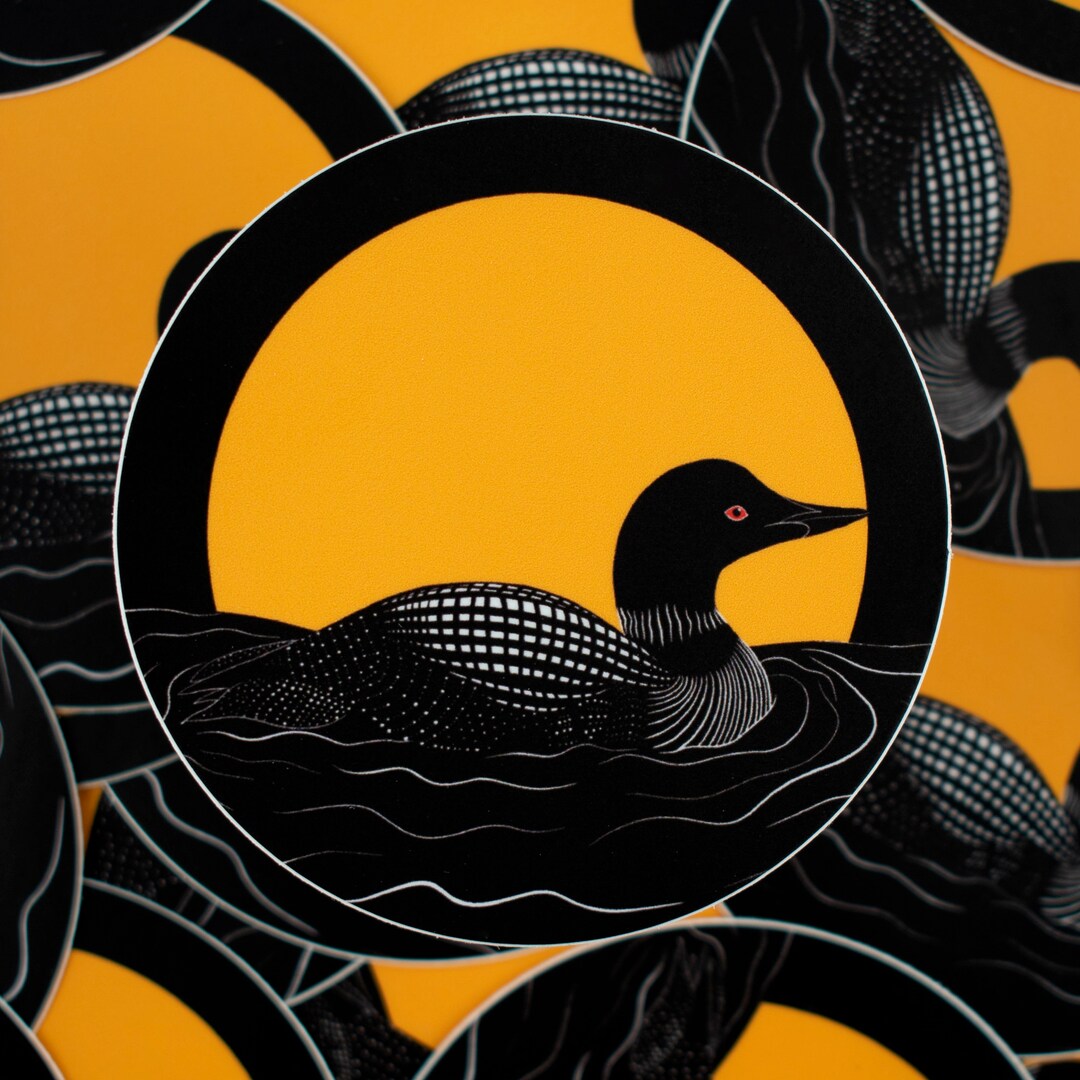 Night Loon - Vinyl Sticker - Etsy