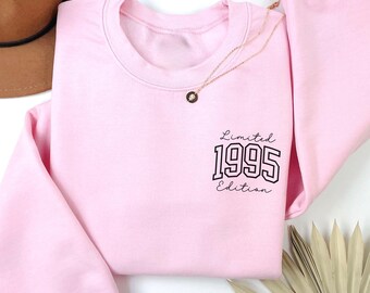 30th Birthday Sweatshirt, Vintage 1996 Limited Edition, Gift for Her