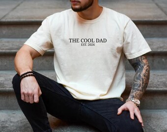 Dad Club Comfort Colors Shirt, Minimalist Dad Tee (Est. 2026)