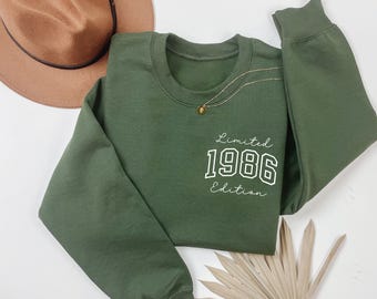 40th birthday gifts for women best friend, 40th daughter gift, 40th birthday sweatshirt, 1986 sweatshirt, Vintage 40th Birthday