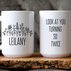 Custom 60th Birthday Gift, Personalized happy 60th birthday mug, Gift for 60 year old, 60th Birthday Coffee Cup, Birthday Mug for Grandma