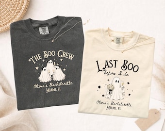 Halloween Bachelorette Party Shirts, Spooky Bride Boo Crew Tee