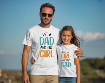 Daddy and Girl Matching Shirts, Father Daughter Outfit, Cotton Tees