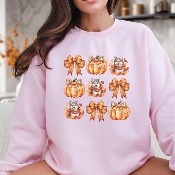Cozy Siberian Husky Sweatshirt for Dog Moms, Fall and Winter