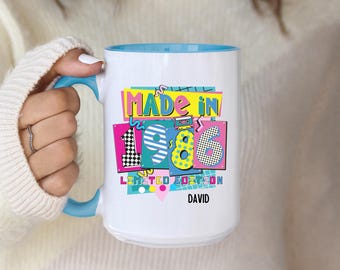 Personalized 40th Birthday Mug, Limited Edition Retro 40th Birthday Gift, 1986 Birthday Present