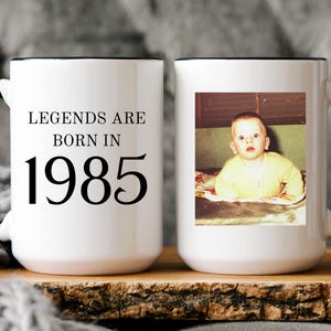 40th Birthday Gift for Women, 40th Birthday Mug, Personalized Birthday Gifts 40th coffee cup 1985, Custom Gift For 40 Year Old, 1985 Mug