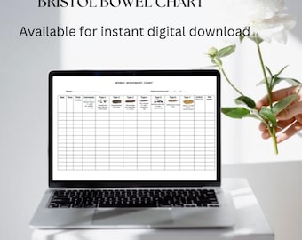 IBS Tracker | Bowel Movement Log with Bristol Stool Chart (A4 PDF)