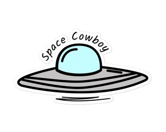 Cowboy de l'espace - Découpé Sticker