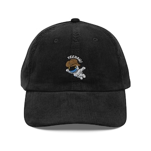Astronaut Space Cowboy - Embroidered Vintage Corduroy Cap