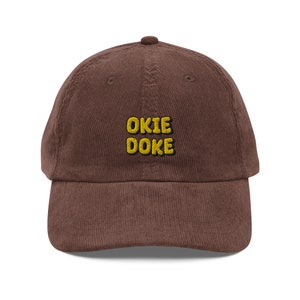 Okie Doke - Vintage Embroidered Corduroy Cap