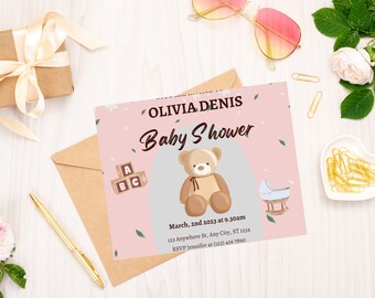 Baby Shower Invitation Gender Neutral| Minimalist Baby Shower Invitation Template| Baby Brunch Baby Sprinkle| Modern Baby Shower Invite