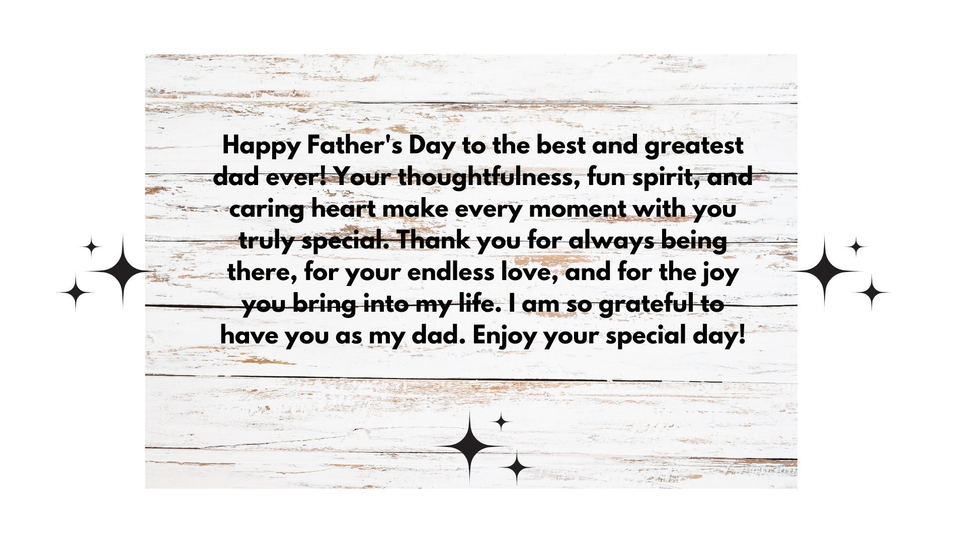 Message To Dad Heartfelt Father's Day Card, Greatest Dad Wishes (digital Download) - Etsy