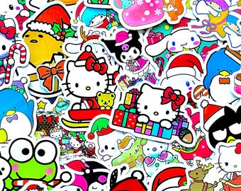 Christmas Sanrio Stickers, Kawaii Hello Kitty & Friends Pack