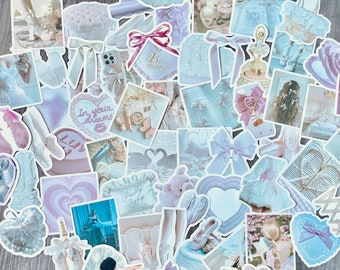 Pink Coquette Stickers: Ballet Theme, Girly Stickers (25-50 Pc)