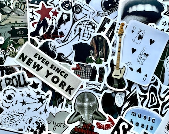 Y2K Aesthetic Sticker Pack – Downtown Girl, Rock & Pop Stickers