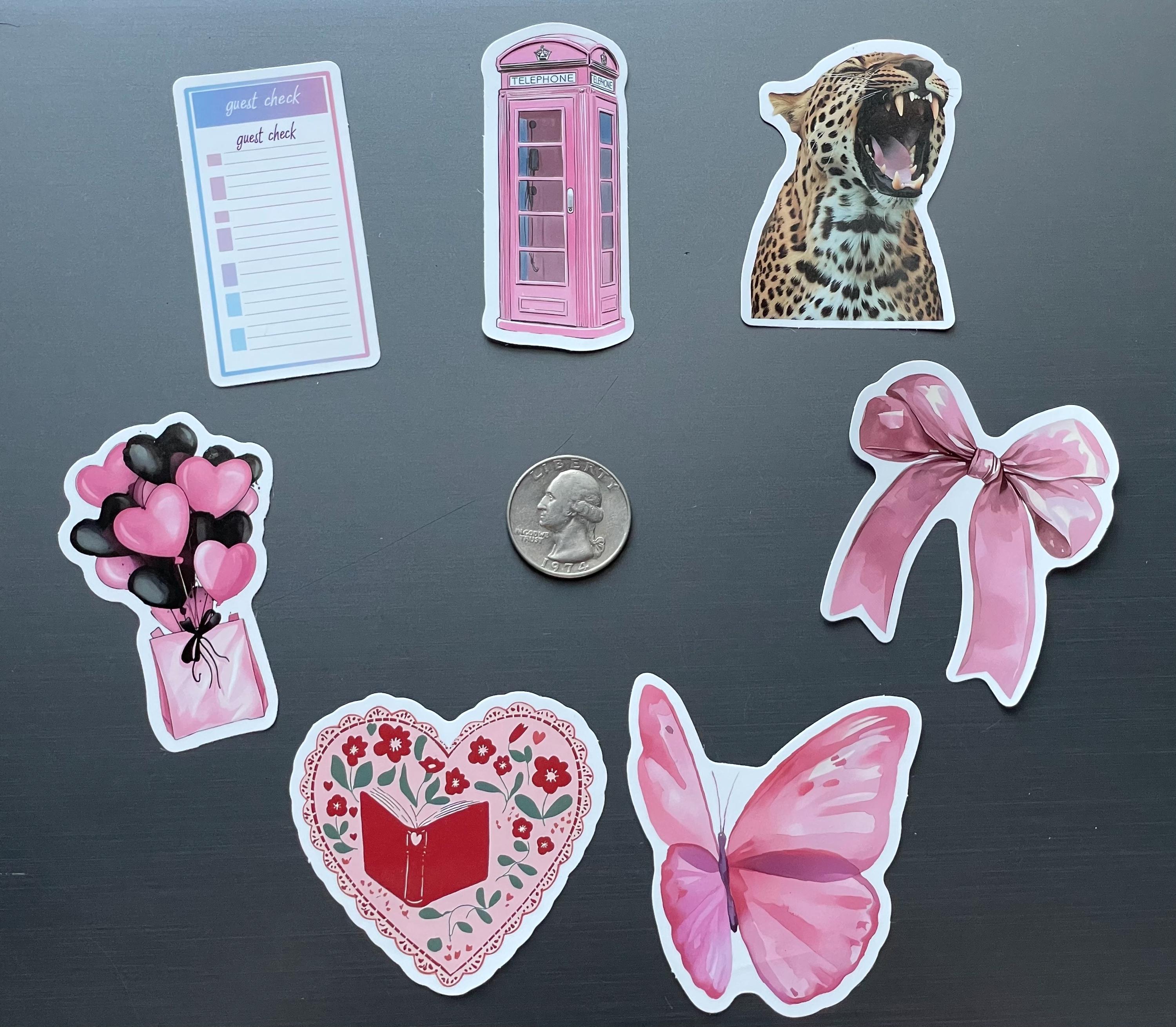 Pink Coquette Sticker Pack | Girly Aesthetic Stickers for Journals ...
