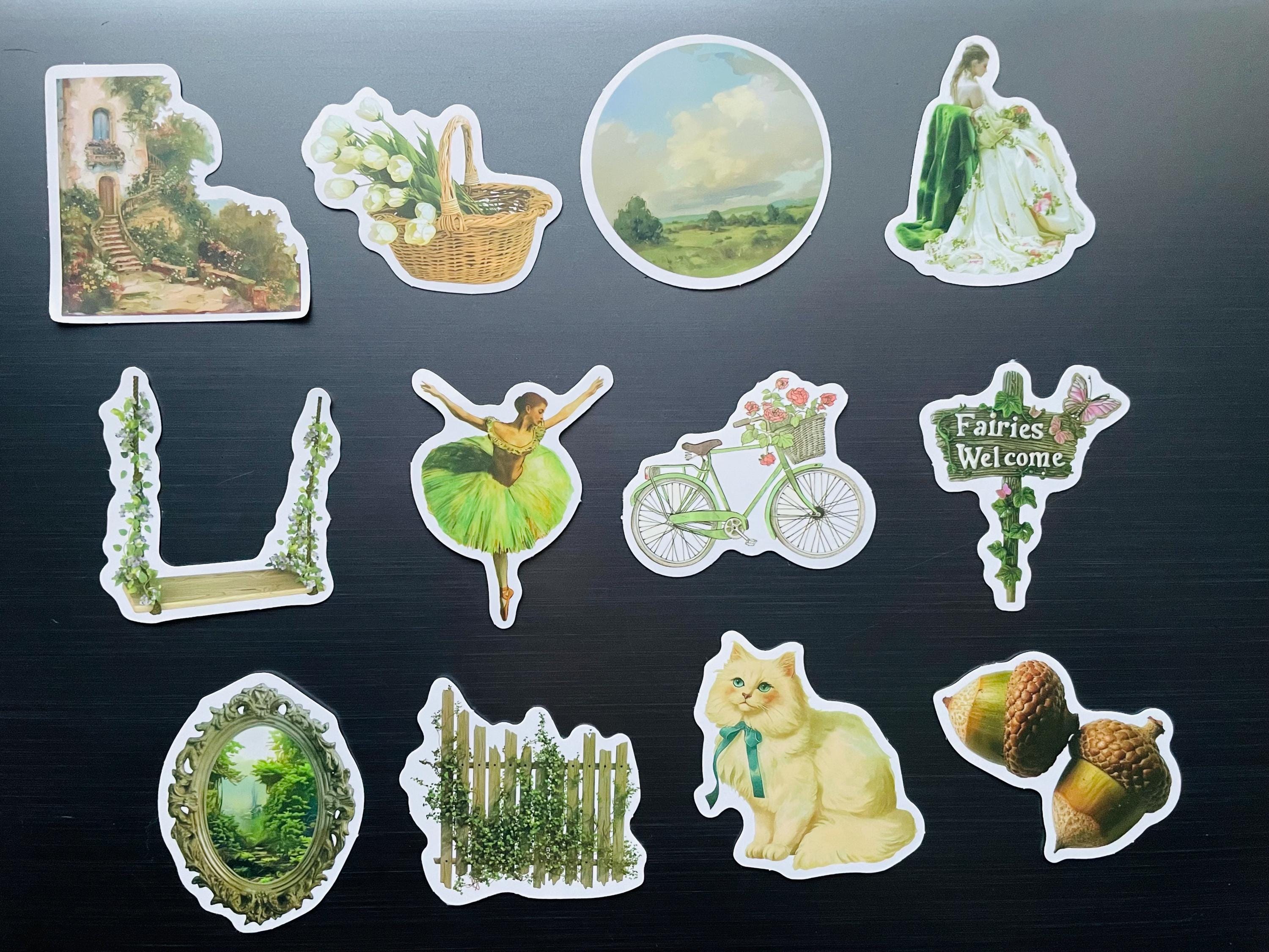 Cottagecore Sticker Pack | Fairy Garden and Vintage Nature Stickers for ...