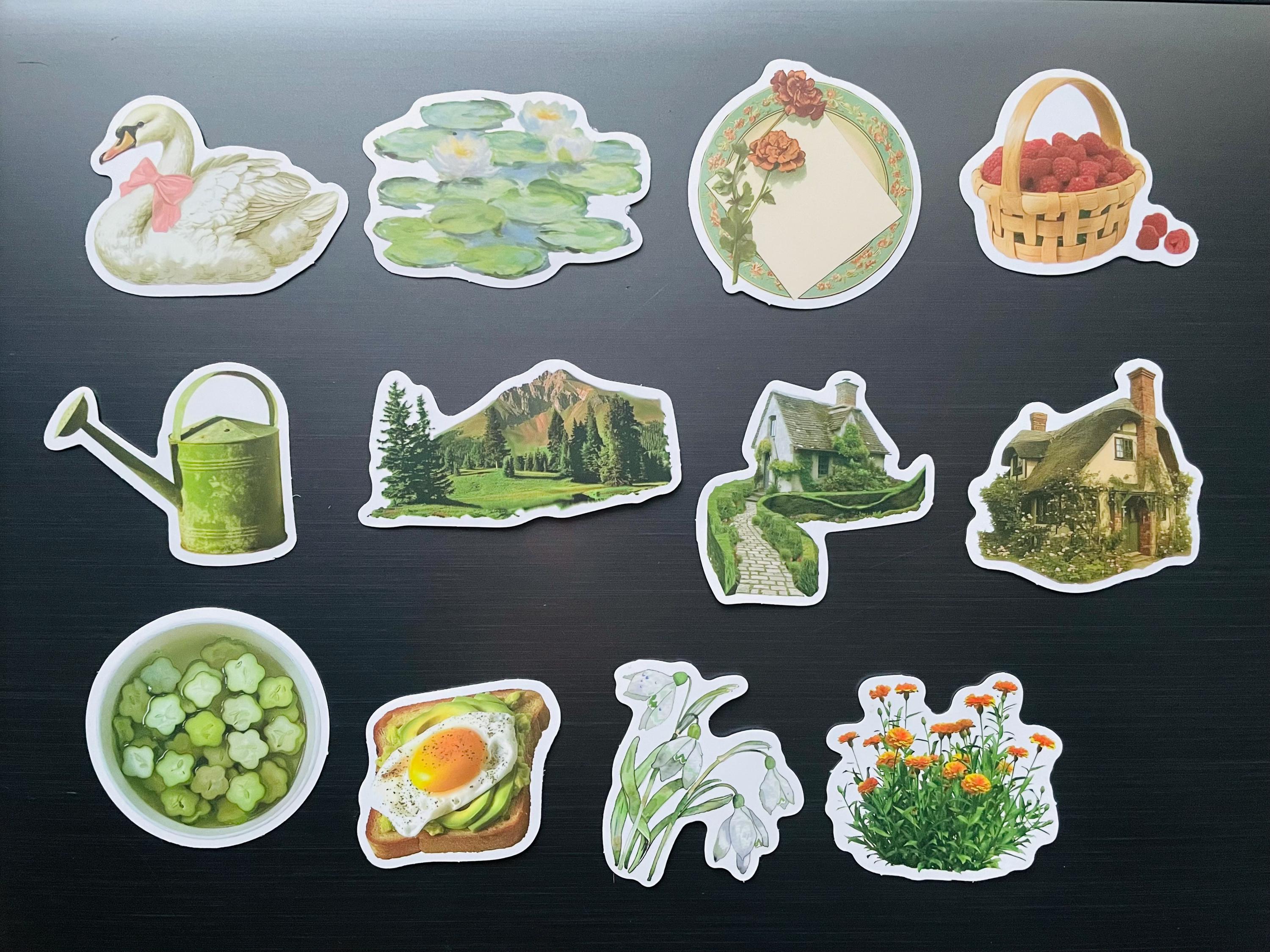 Cottagecore Sticker Pack | Fairy Garden and Vintage Nature Stickers for ...
