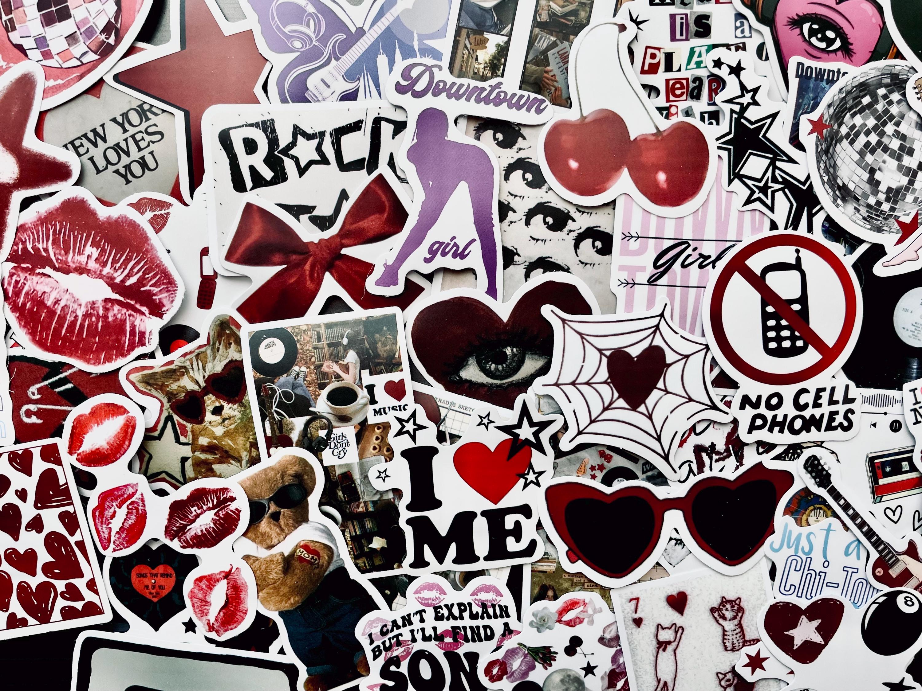 Stickers Aesthetic 50 Autocollants Downtown Girl Y2K - Style Graffiti Pour Personnaliser Vos Objets Scrapbooking Autocollant