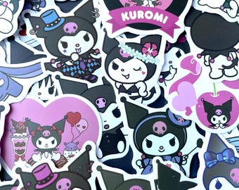10-40 Pack Kuromi Stickers, Kawaii Stickers, Sanrio Inspired, Hello Kitty and Friends Stickers for Kindle, Phone, Laptop, Waterbottles