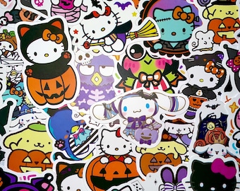 Halloween Sanrio Stickers, Kawaii Hello Kitty and Friends, 10-40 Pack