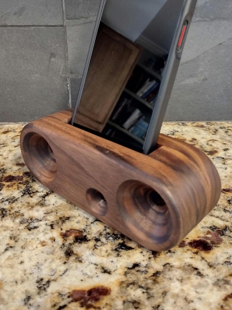 Walnut Passive Phone Speaker | Eco-friendly Sound Amplifier | No ...