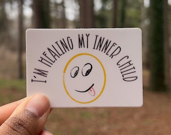 Inner Child Healing Sticker, Therapy Journal Decal, Mental Health Vinyl