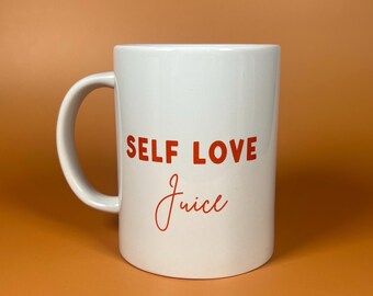 Self Love Coffee Mug, Positive Affirmation Ceramic Cup, 15oz Gift Mug