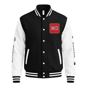 Patchwork Letterman Jacket, Varsity Jacket, Master Division