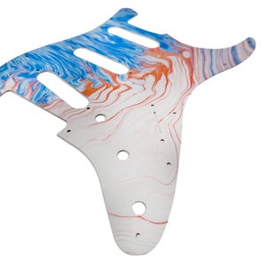Custom Strat Pickguard: &quot;Threshold Theory&quot; UV Printed Aluminum