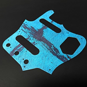 Premium Aluminum Fender Jaguar Pickguard w/ &quot;Concrete Cross&quot; UV print | Made in America
