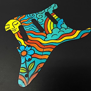 Premium Aluminum Fender Stratocaster Pickguard w/ &quot;Psychedelic Dream&quot; UV print | Made in America