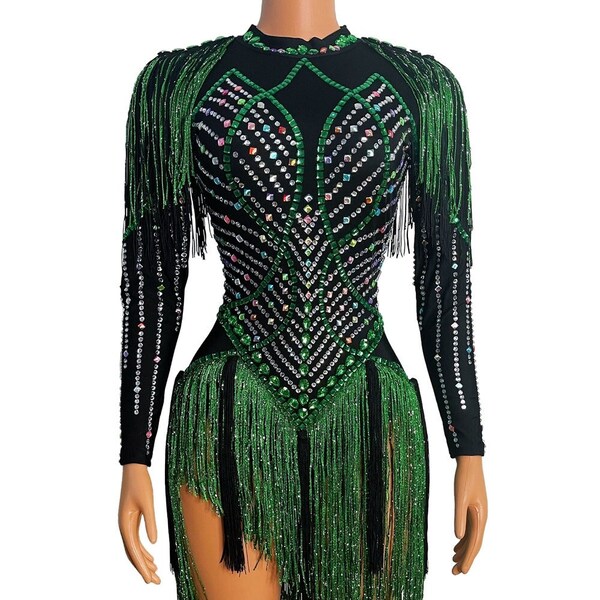 Festival Outfit Sequin Jumpsuit Bodysuit Birthday Outfit Sequin Catsuit Party Costume