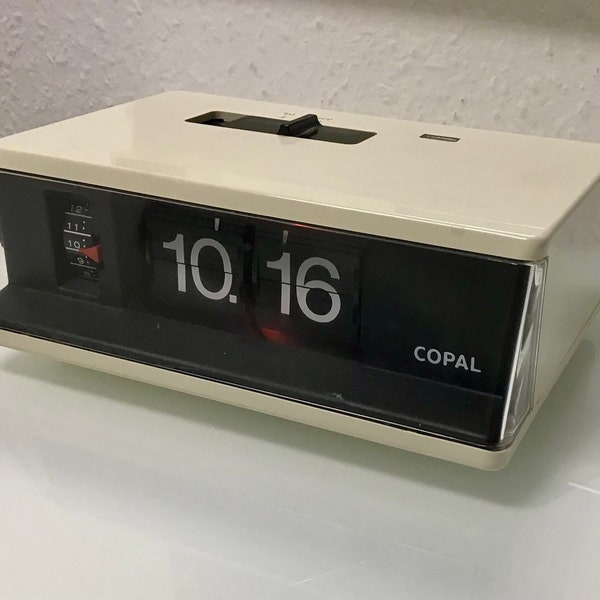 COPAL RP-240 Flip Clock. Folding number clock, alarm clock. Vintage. 70s.