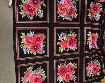 Anne Lauer of Grizzly Gulch Galleries Design Fabric for Bernatex Amazing Poppies