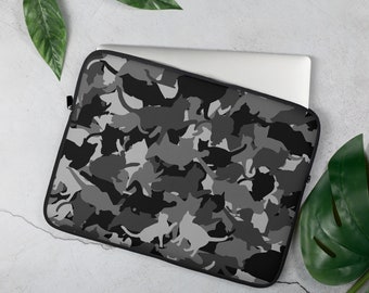 Cat Cameowflage - neoprene Laptop Sleeve