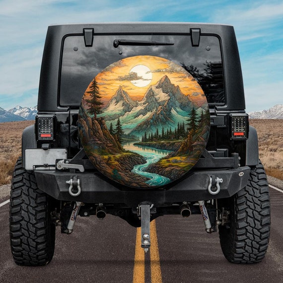 Marine Funny Sea Turtle Fish Spare Tire Cover With Backup Camera Hole Universal Wheel Protectors Jeep Trailer Rv Van Suv Truck Camper Many Vehicle 17inch