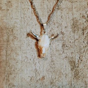 Western Necklace - Bull Skull